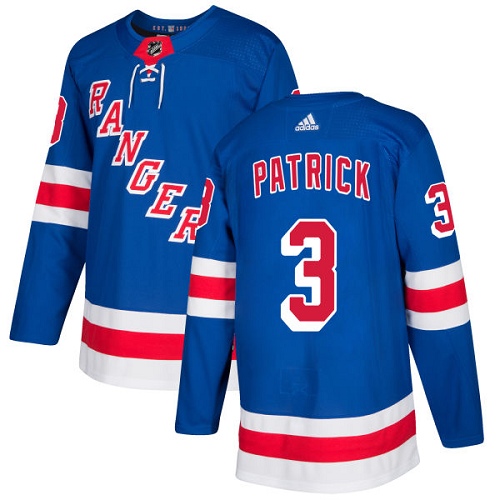 Adidas Men New York Rangers 3 James Patrick Royal Blue Home Authentic Stitched NHL Jersey